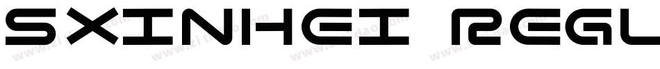 sxinhei Regular字体转换